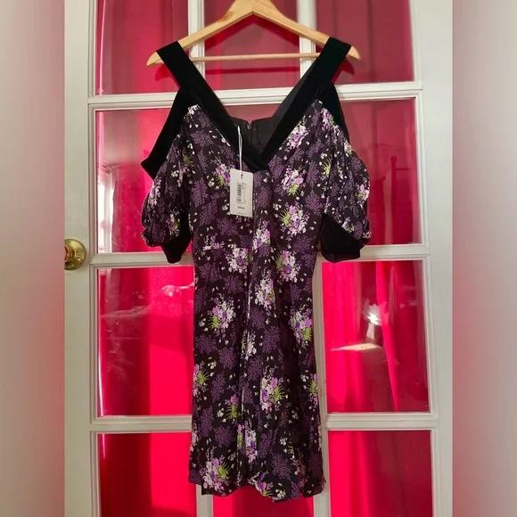 summer beach mini dress BRAND NEW TED BAKER SAYGE FLORAL PRINT BEACH COVER UP DRESS SIZE M   Whispers Dress Agency